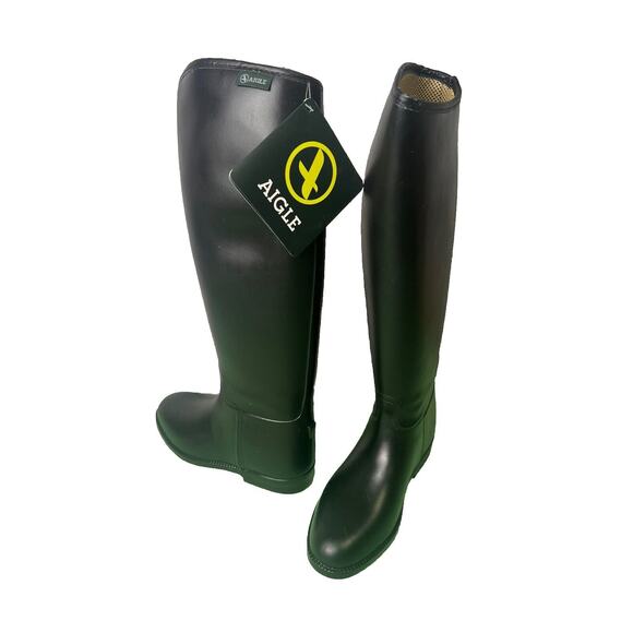 Boot Horse Riding AIGLE Start XL, Size 5 New IN Box #2614 - Picture 1 of 9
